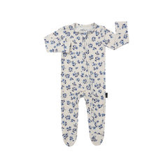 Footed Zipper Sleeper - Bluebells