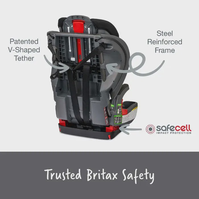 Britax Grow With You Harness-2- Booster Carseat - Mod Black