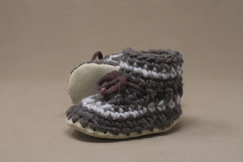 Padraig Cottage Slippers - Brown Stripe
