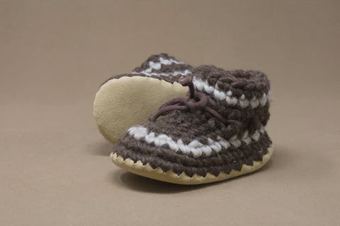 Padraig Cottage Slippers - Brown Stripe