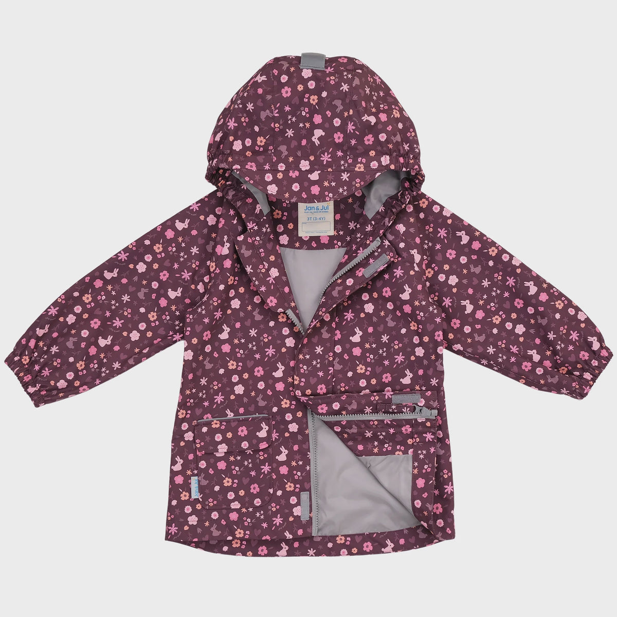 Jan & Jul Puddle Dry Rain Jacket - Bunny Blooms