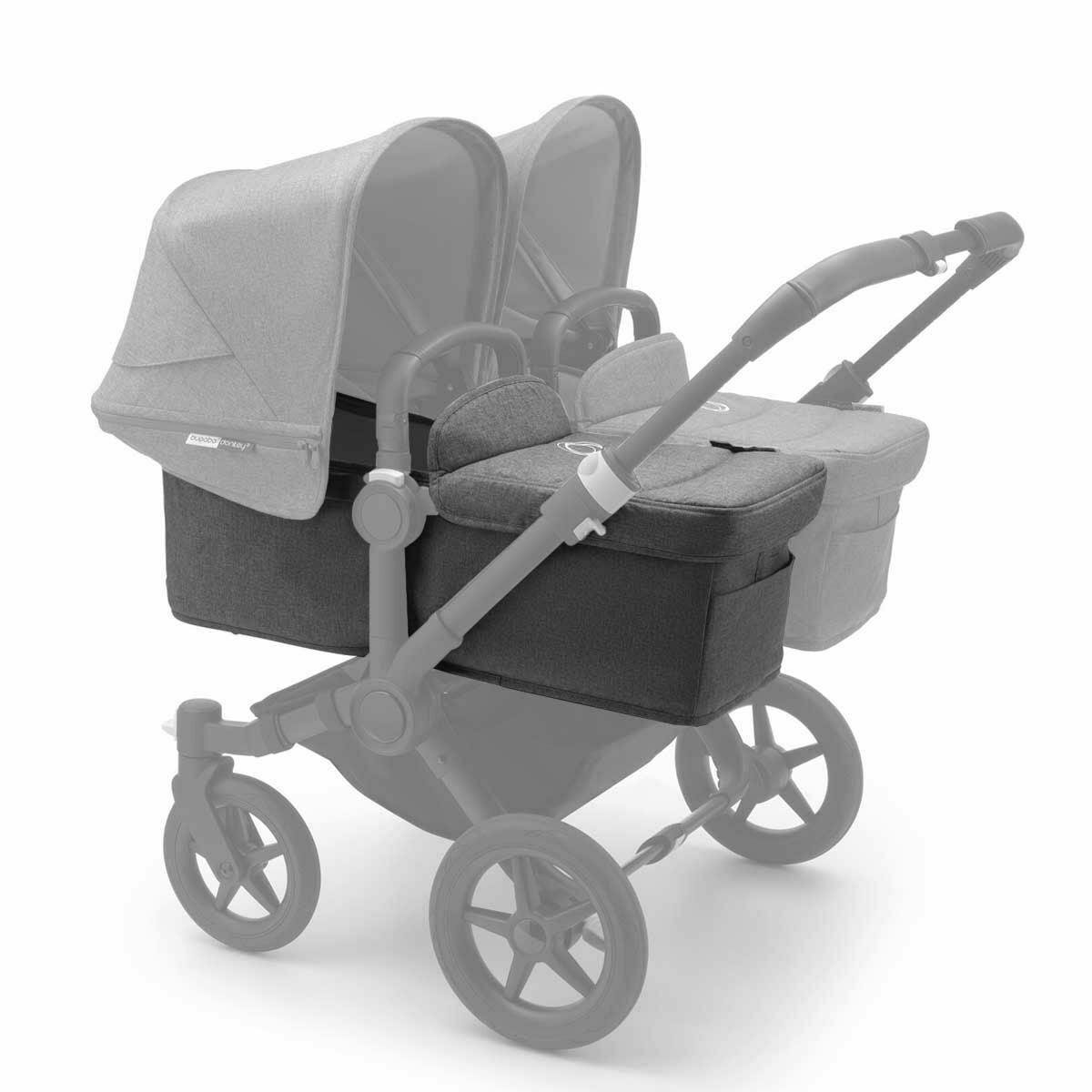 Bugaboo Donkey3 Pram Body Fabric - Grey Melange