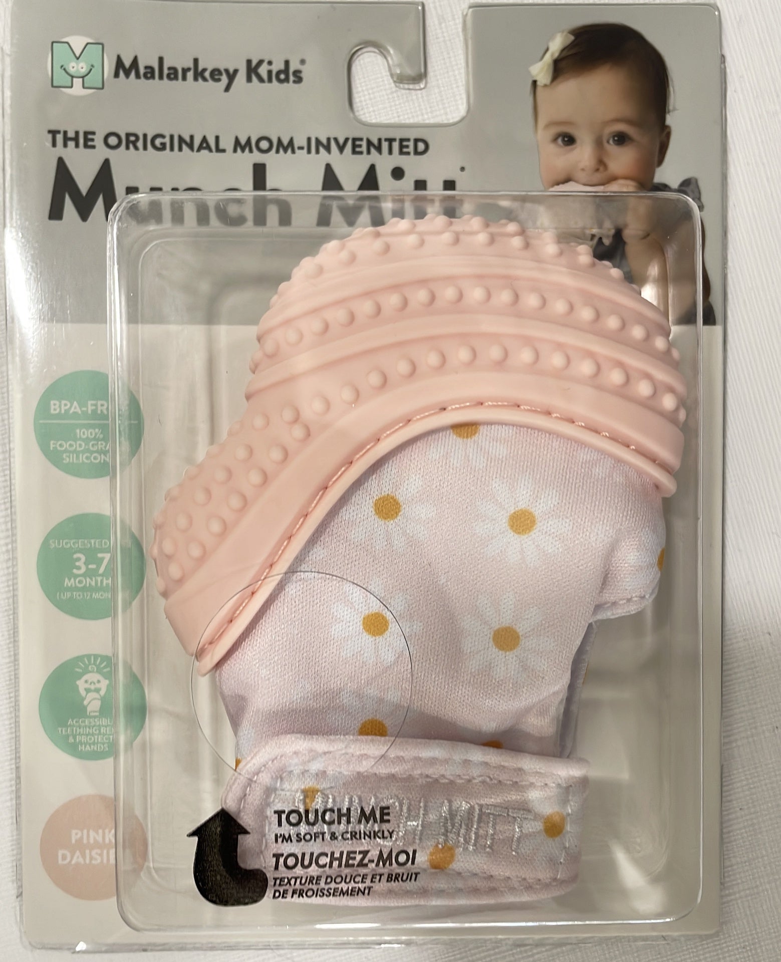 Malarkey Kids Munch Mitt - Pink Daisies