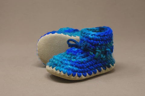 Padraig Cottage Slippers - Blue Multi