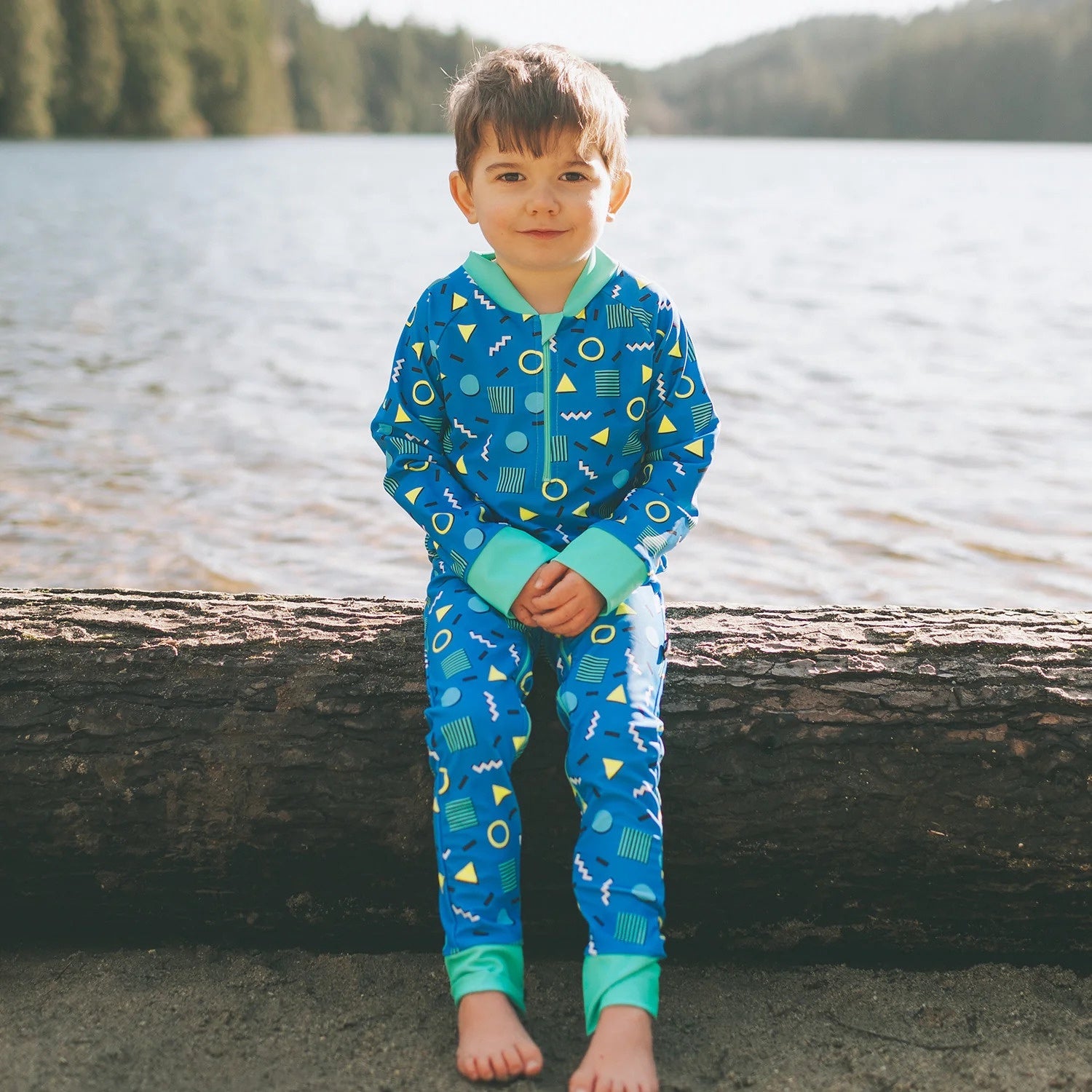 Honeysuckle Swim Sunsuit - Funfetti