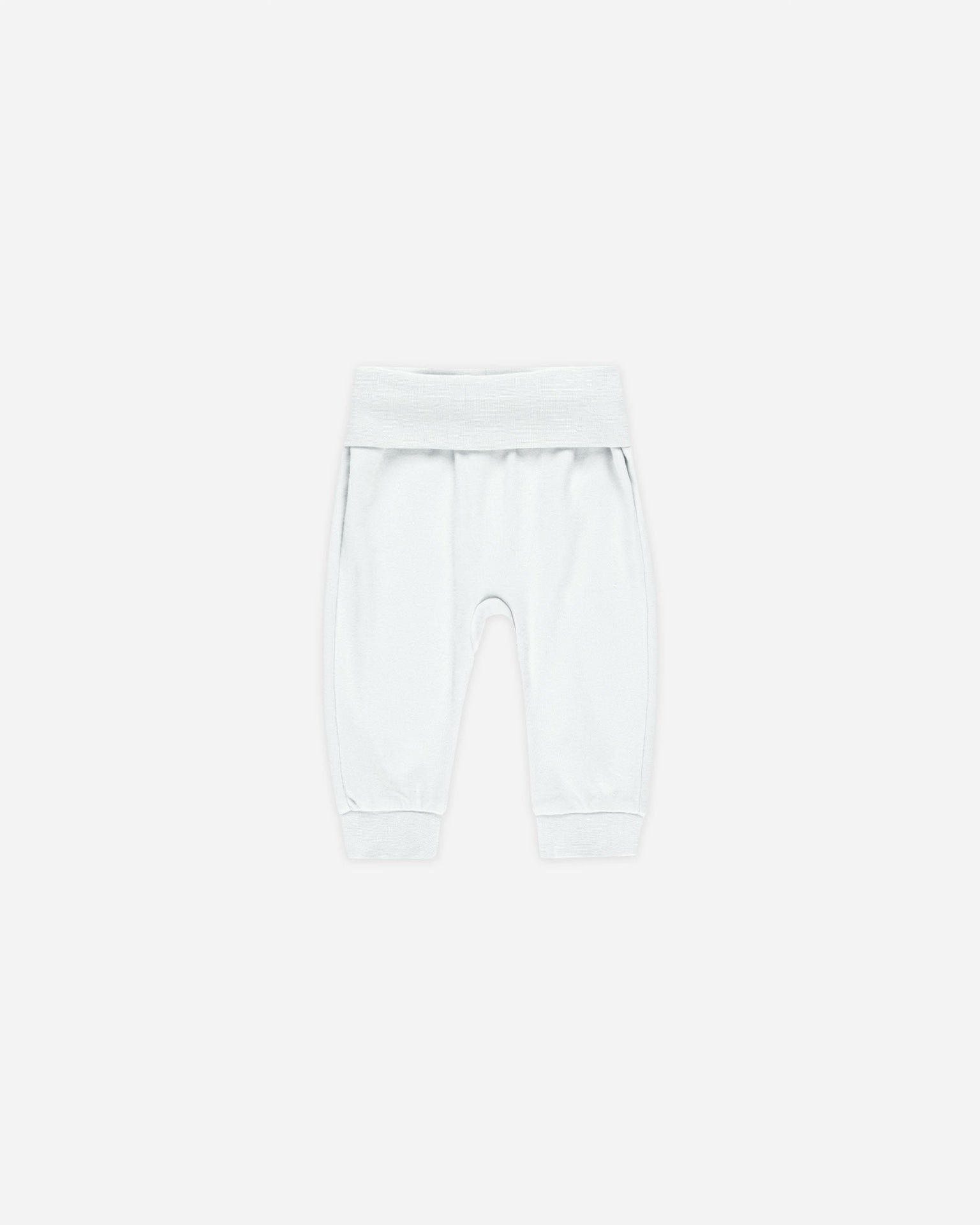 Quincy Mae Cotton Baby Pant - Fog