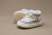 Padraig Cottage Slippers - Cream Stripe