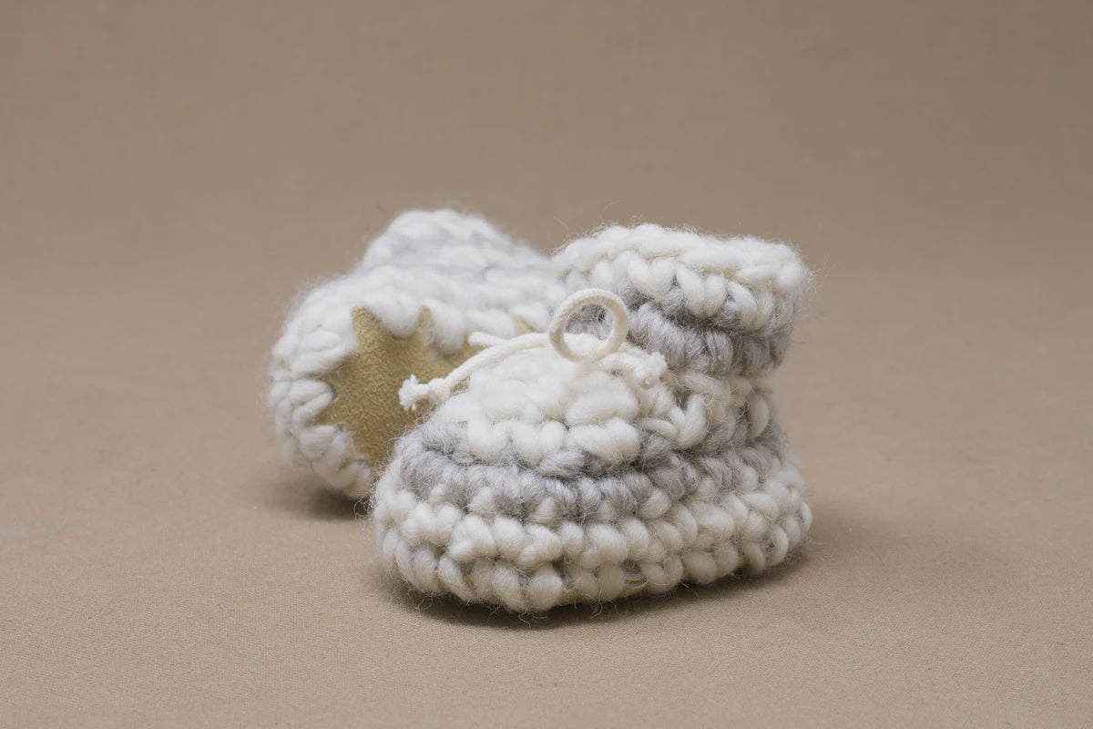 Padraig Cottage Slippers - Cream Stripe