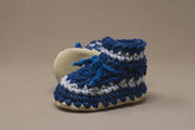 Padraig Cottage Slippers - Denim Stripe