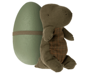 Maileg Medium Gantosaurus in Egg - Forest Green