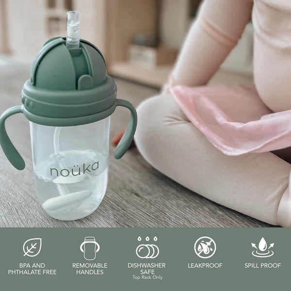 noüka Non-Spill Weighted Straw Cup 9 oz