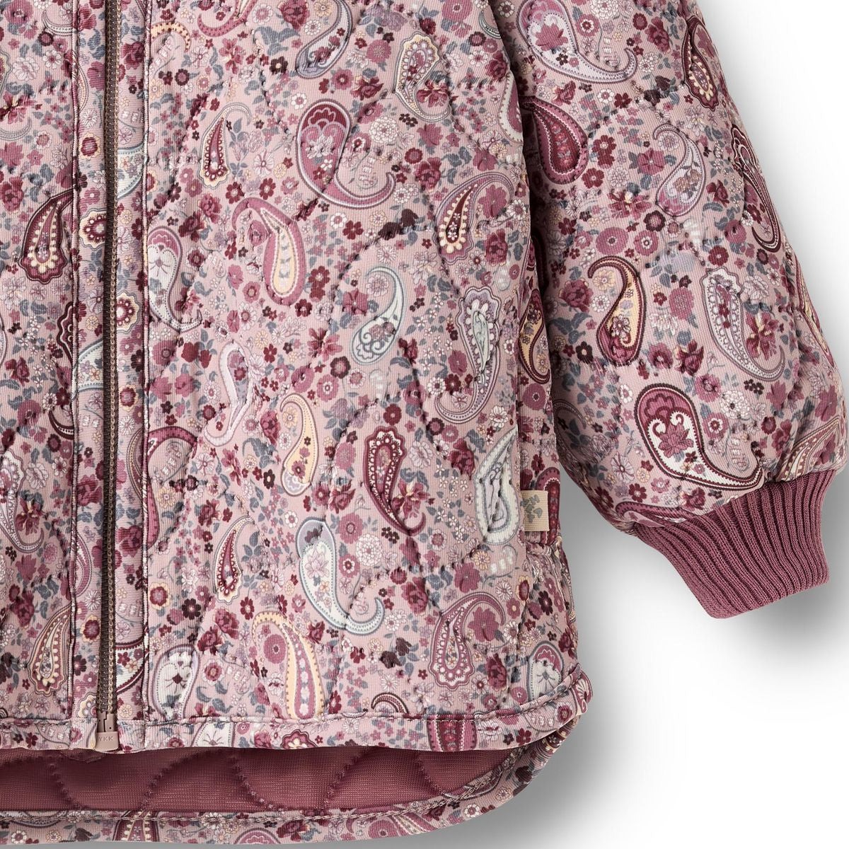 Wheat Thermo Jacket Loui - Dry Rose Paisley