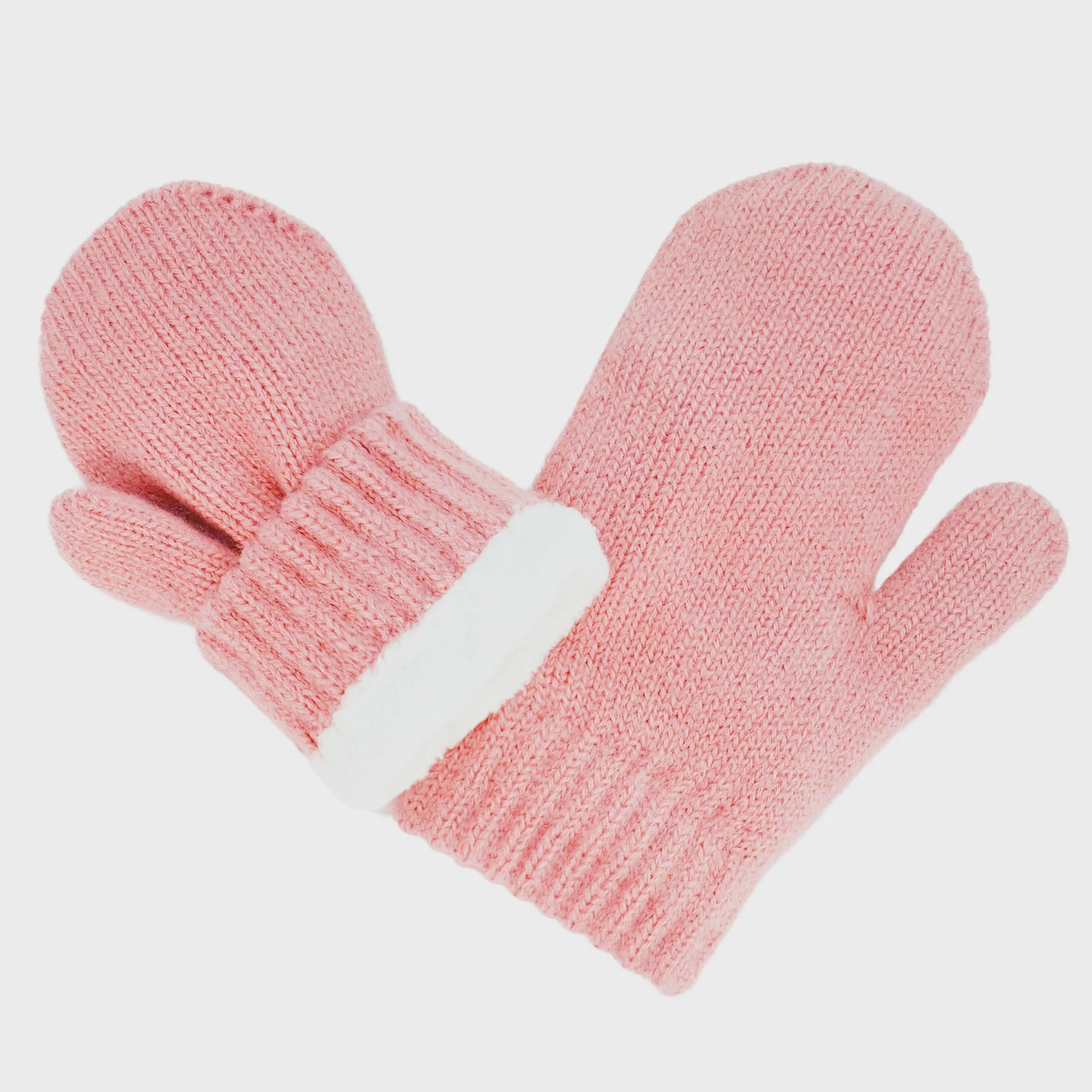 Jan & Jul Knit Mittens - Dusty Pink