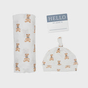 Lulujo Hello World Blanket + Hat