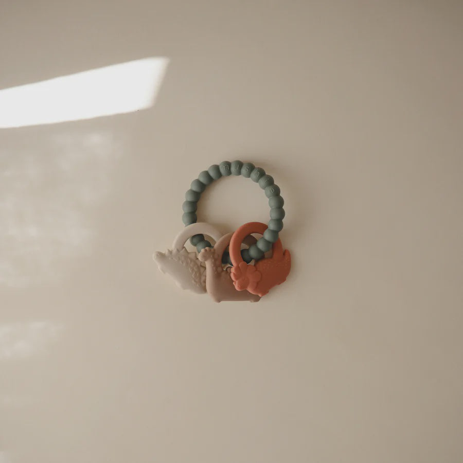 Mushie Teething Ring - Dino