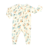 Footless Sleeper with Fold-Over Cuffs - Fleur