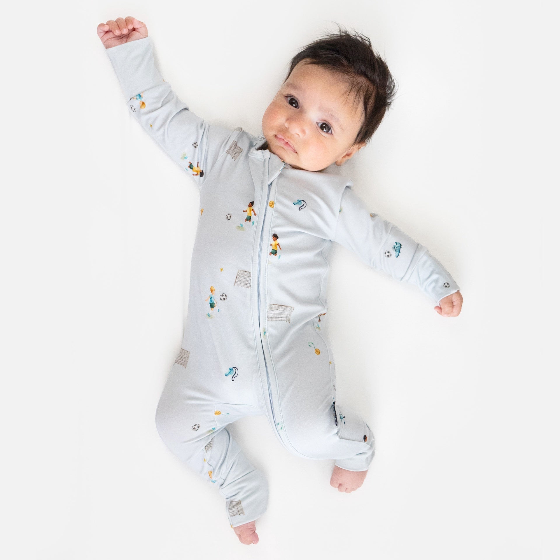 Footless Zipper Sleeper - Go, Team!