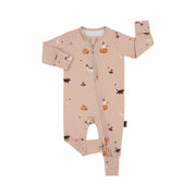 Footless Zipper Sleeper - Witch Cats