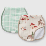 Loulou Lollipop Burp Cloth Set - Forest Famillies