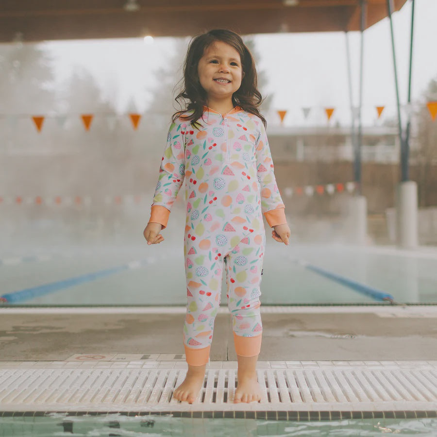 Honeysuckle Swim X Jax & Lennon Full Zipper Sunsuit - Tutti Frutti