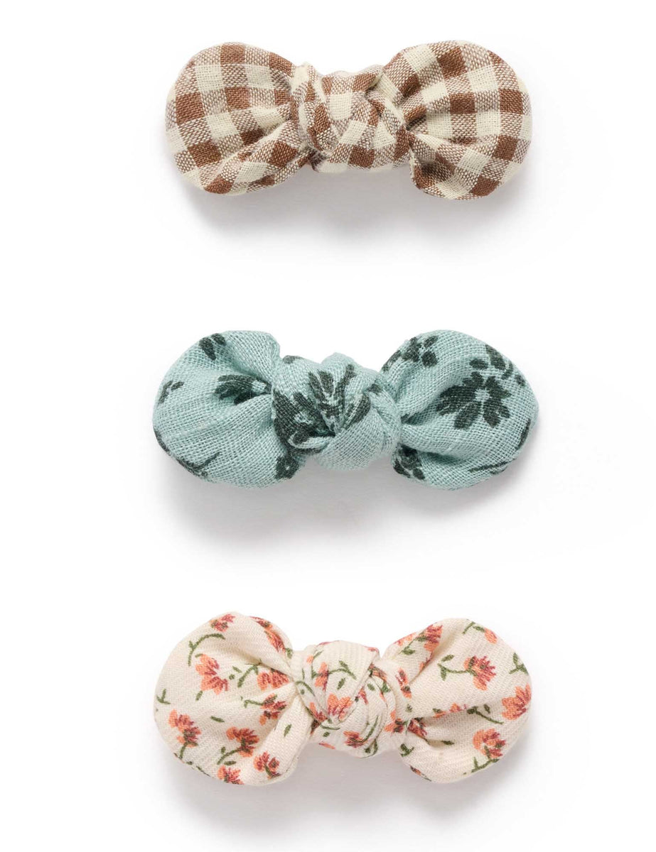 Garden Knot Bow Clips