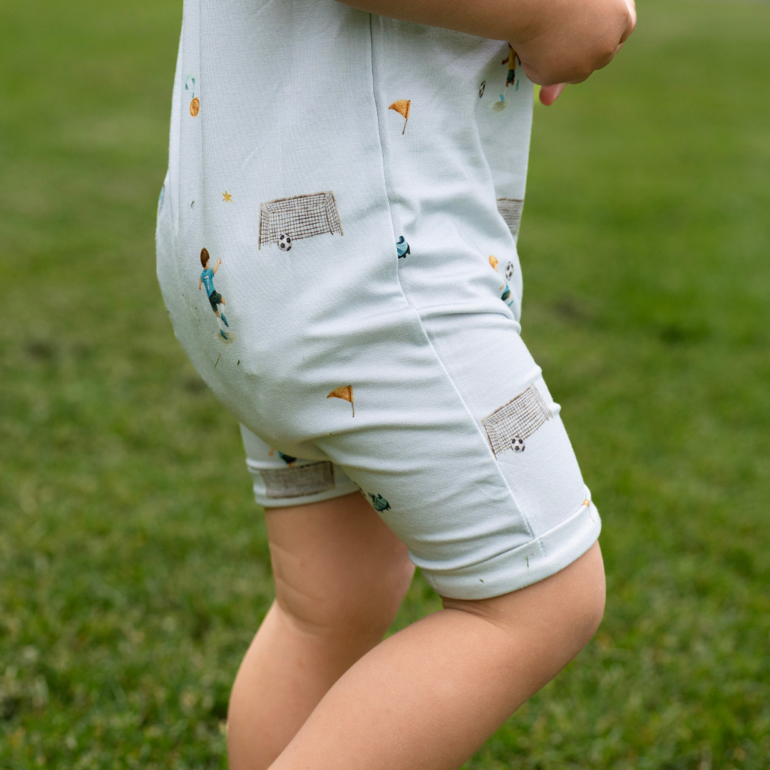 S/S Shortall Romper - Go, Team!
