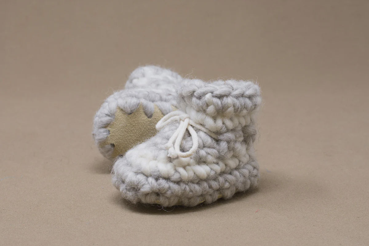 Padraig Cottage Slippers - Grey Stripe