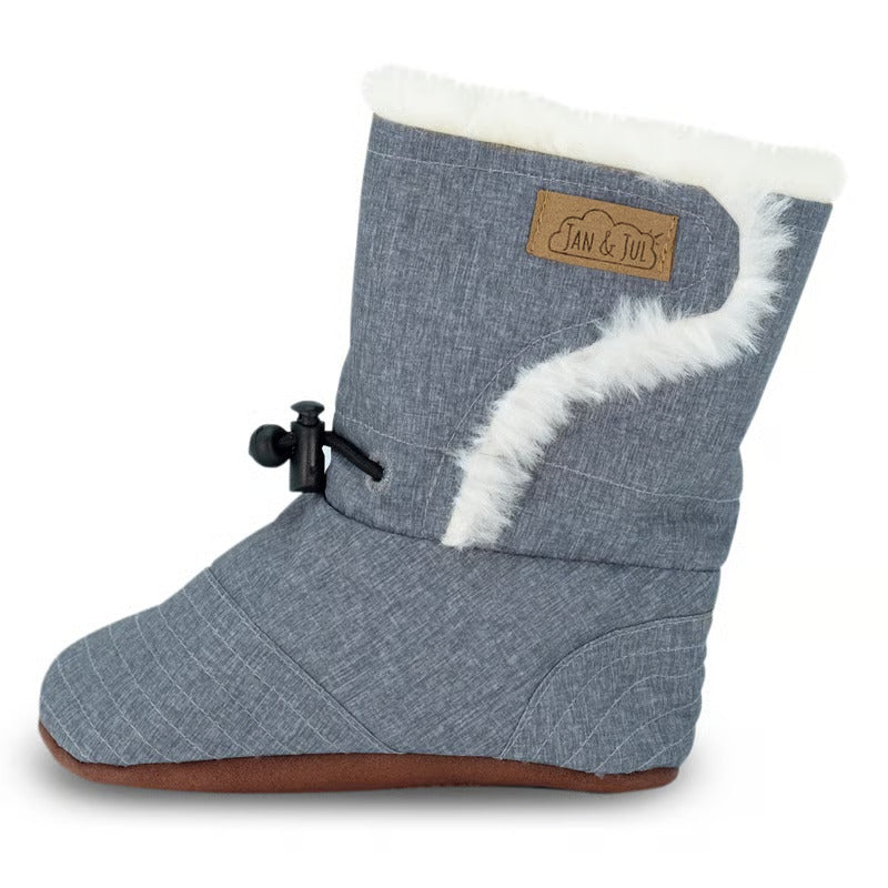 Jan & Jul Stay-Put Winter Booties - Heather Grey