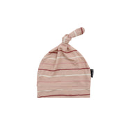 Knotted Hat - Pink Stripes