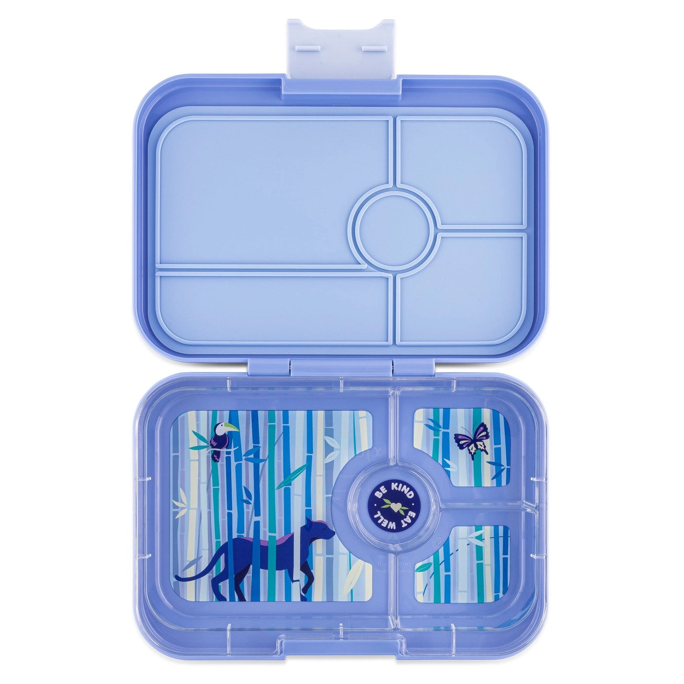 Yumbox Tapas 4 Compartments - Hazy Blue With Panthers Tray