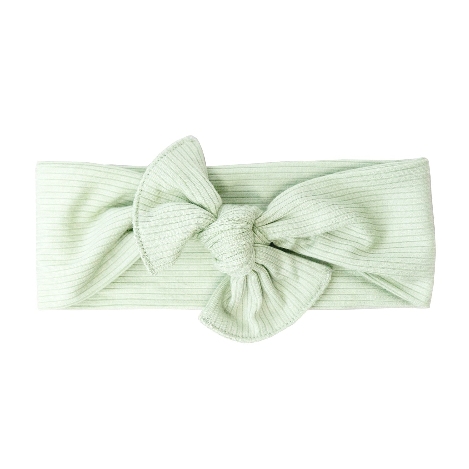 Ribbed Bamboo Headband - Misty Sage