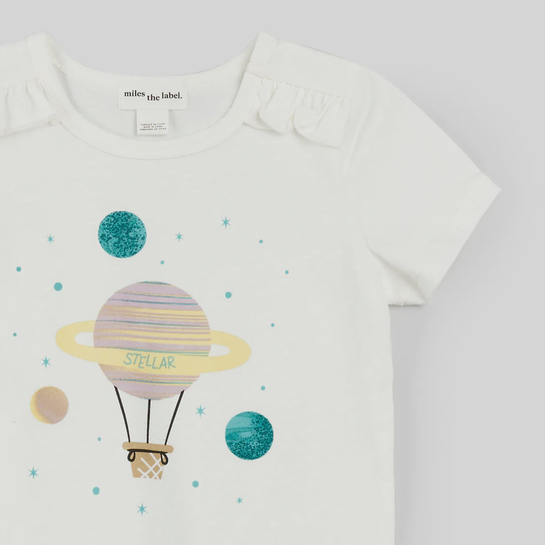 Miles The Label Hot Air Balloon Print T-Shirt