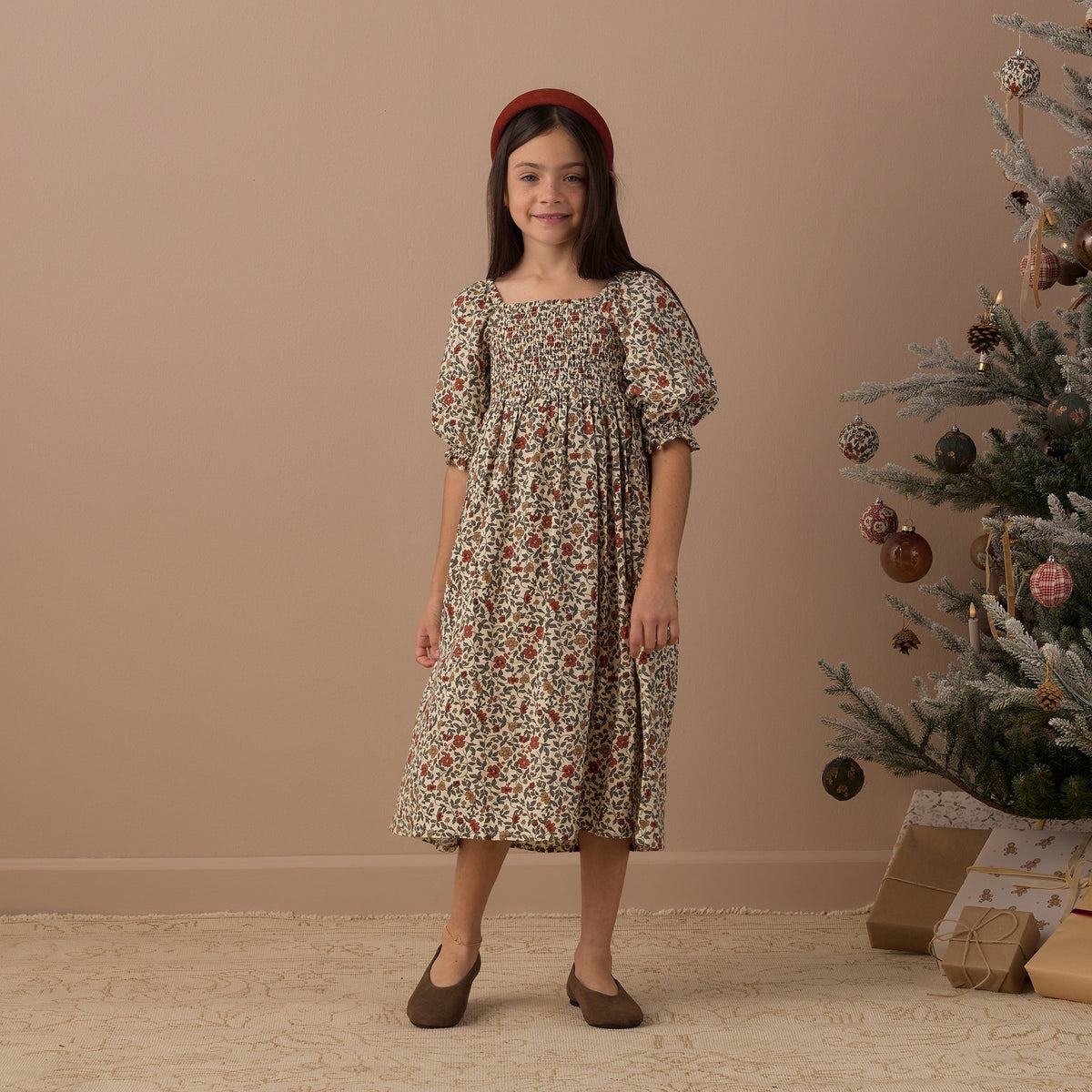Rylee + Cru Adelaide Dress - Holiday Floral