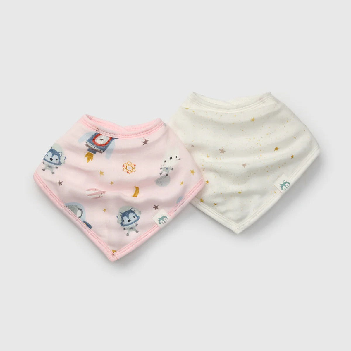 Loulou Lollipop Bandana Bib Set - Astro Explorers
