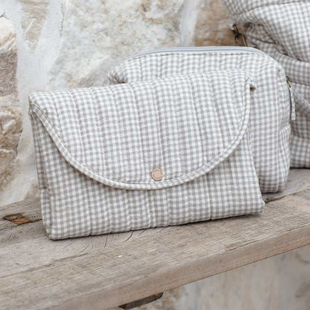 Quincy Mae Diaper Bag + Changing Mat - Sage