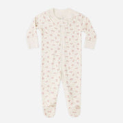 Quincy Mae Zip Long Sleeve Sleeper Footie - Flower Field