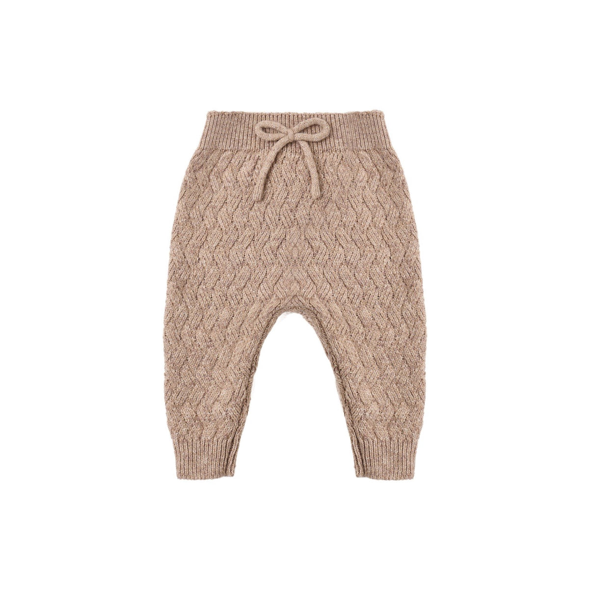 Quincy Mae Knit Pant - Heather Almond