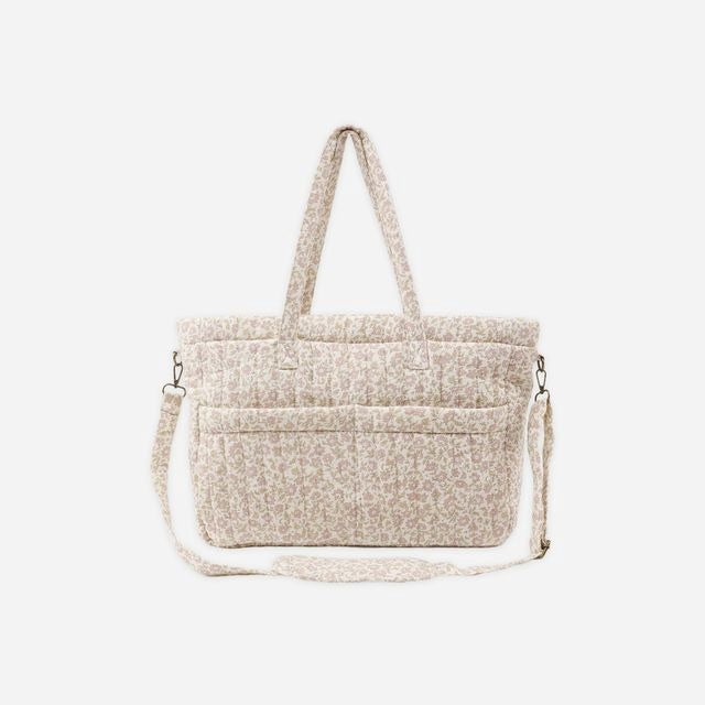 Quincy Mae Diaper Bag + Changing Mat - Wildflower Woven
