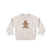 Rylee + Cru Relaxed Raglan Sweater - Gingerbread Man