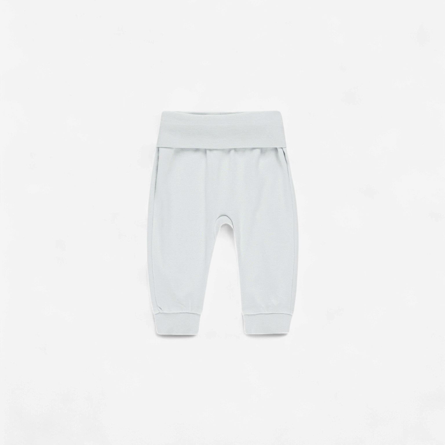 Quincy Mae Cotton Baby Pant - Fog