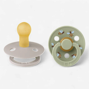 BIBS Pacifier Studio Colour 2 PACK Bumblebee Latex - Mushroom Mix