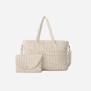 Quincy Mae Diaper Bag + Changing Mat - Wildflower Woven