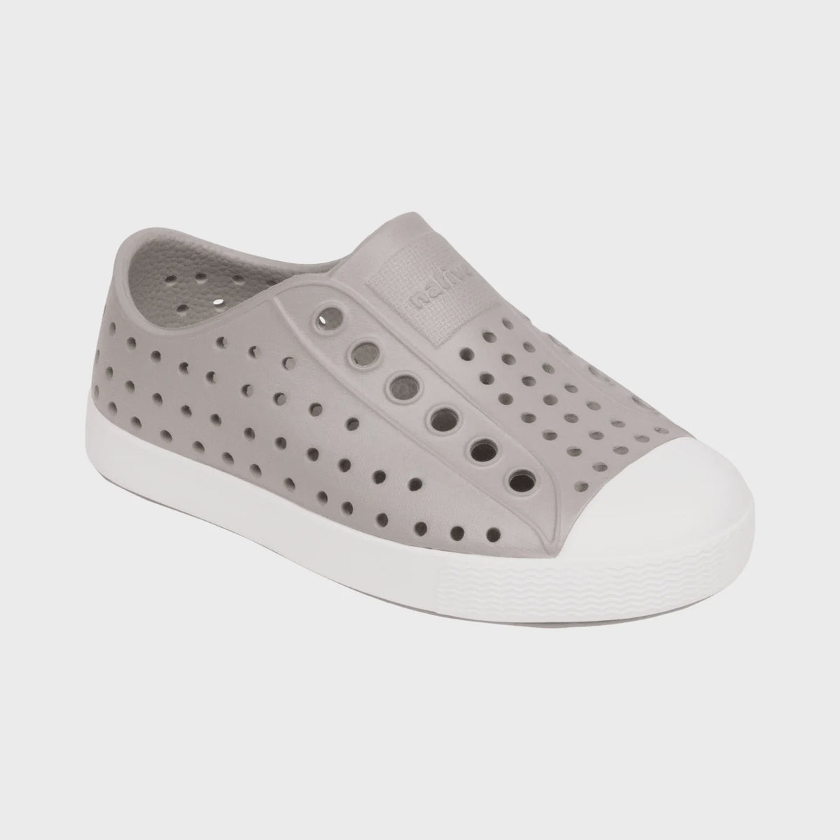 Native Jefferson Shoes - Pigeon Grey/Shell White