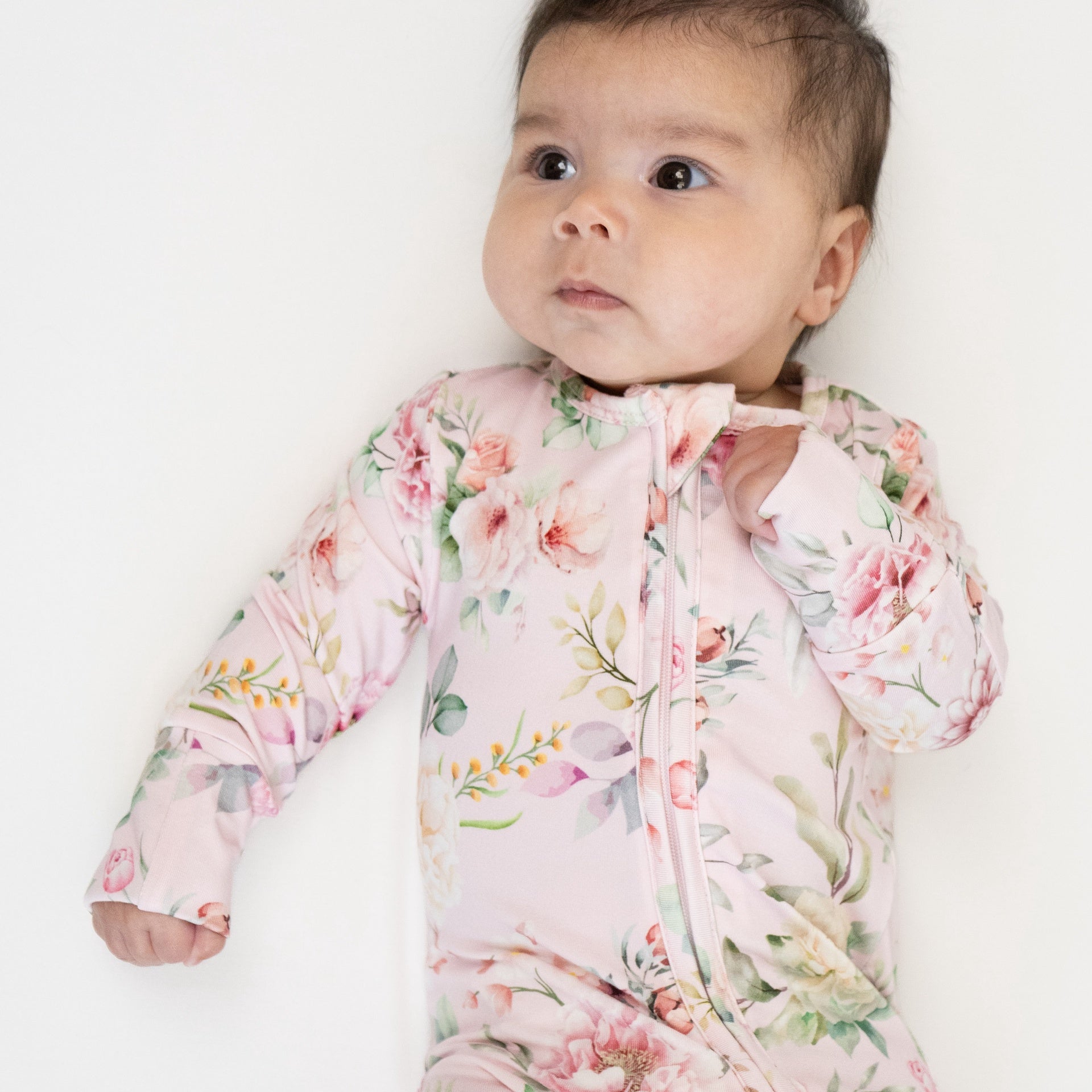 Footed Zipper Sleeper - Floral Bliss