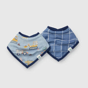 Loulou Lollipop Bandana Bib Set - Tiny Engineers