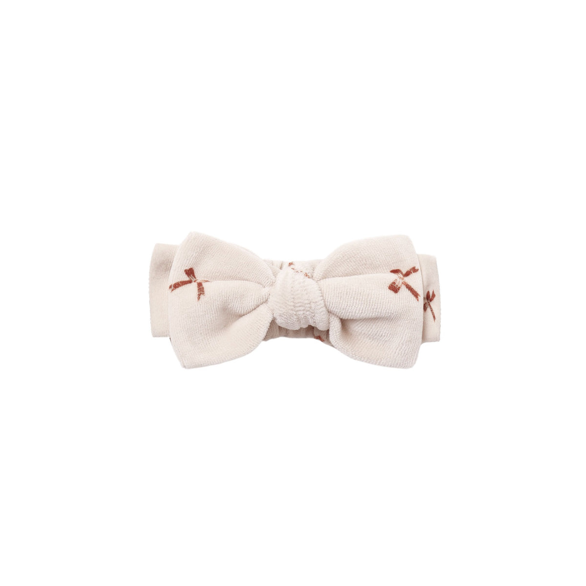 Quincy Mae Velour Bow Headband - Red Bows