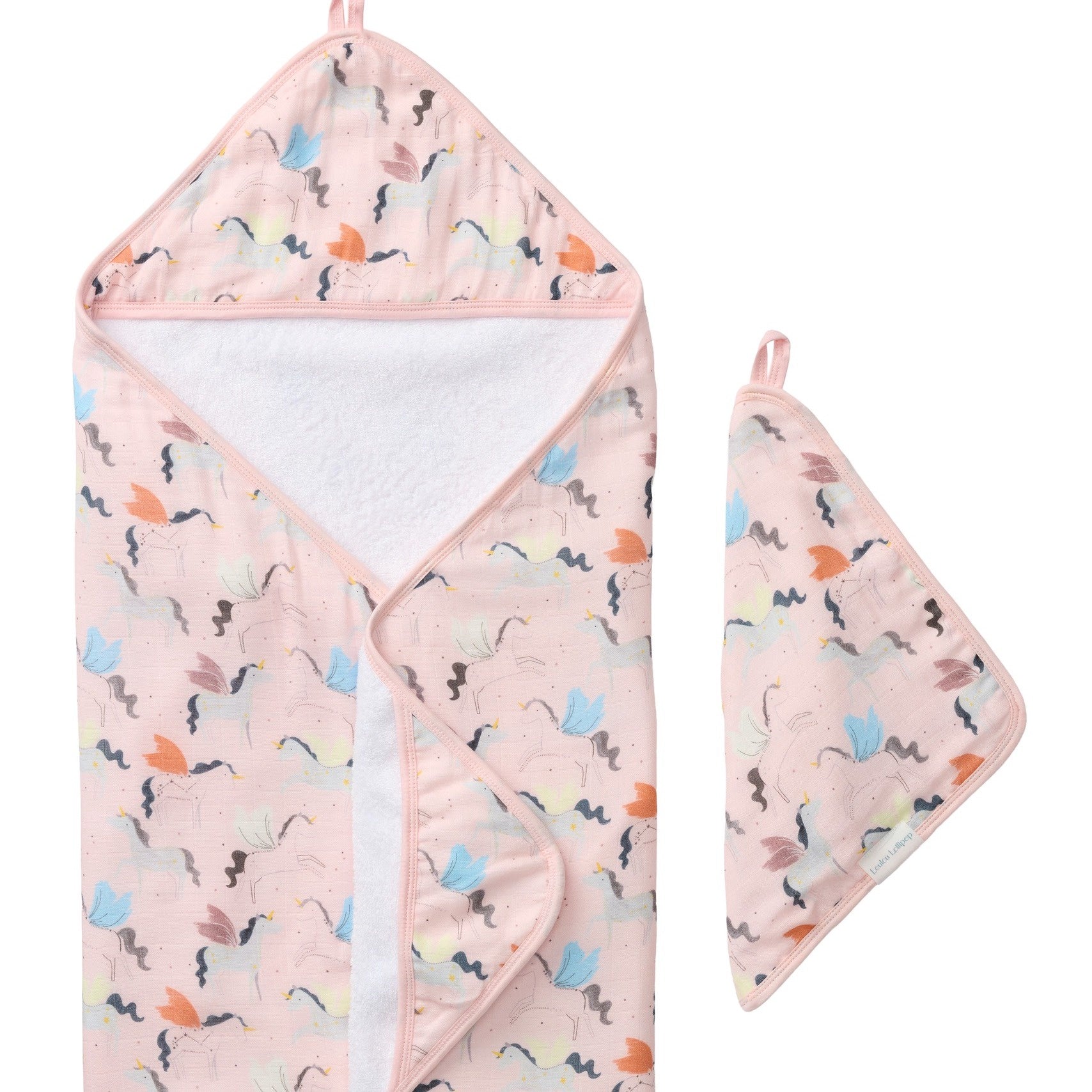 Loulou Lollipop Hooded Towel Set - Unicorn Ballet