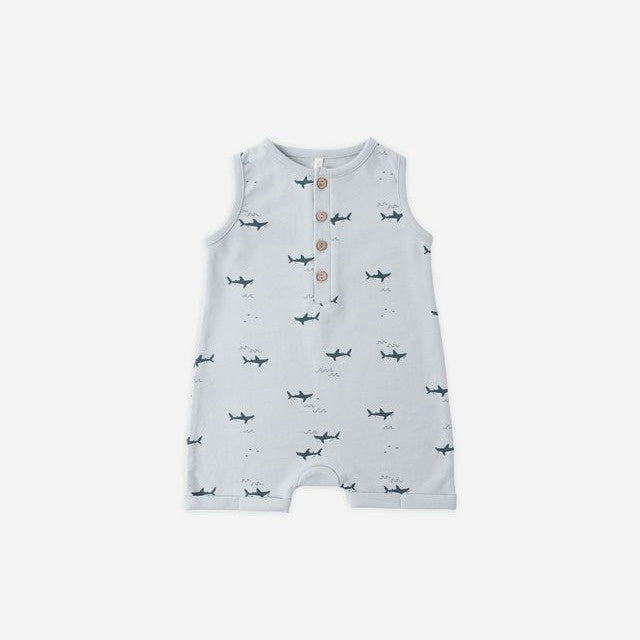 Rylee + Cru Davis Romper - Sharks