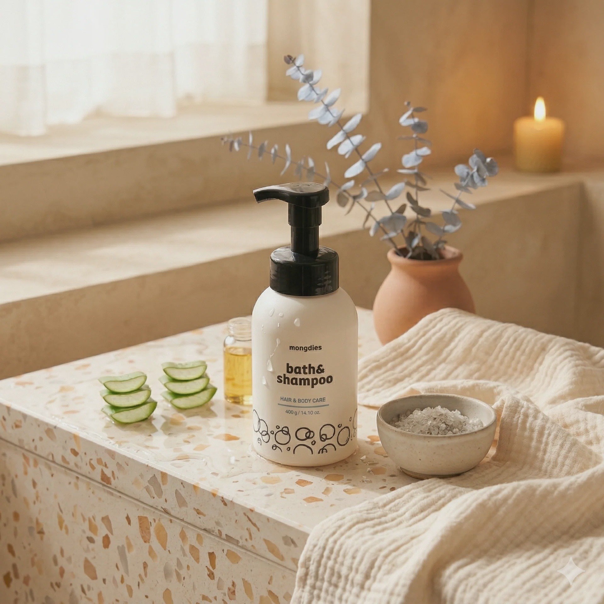 Mongdies Foaming Bath & Shampoo 400g