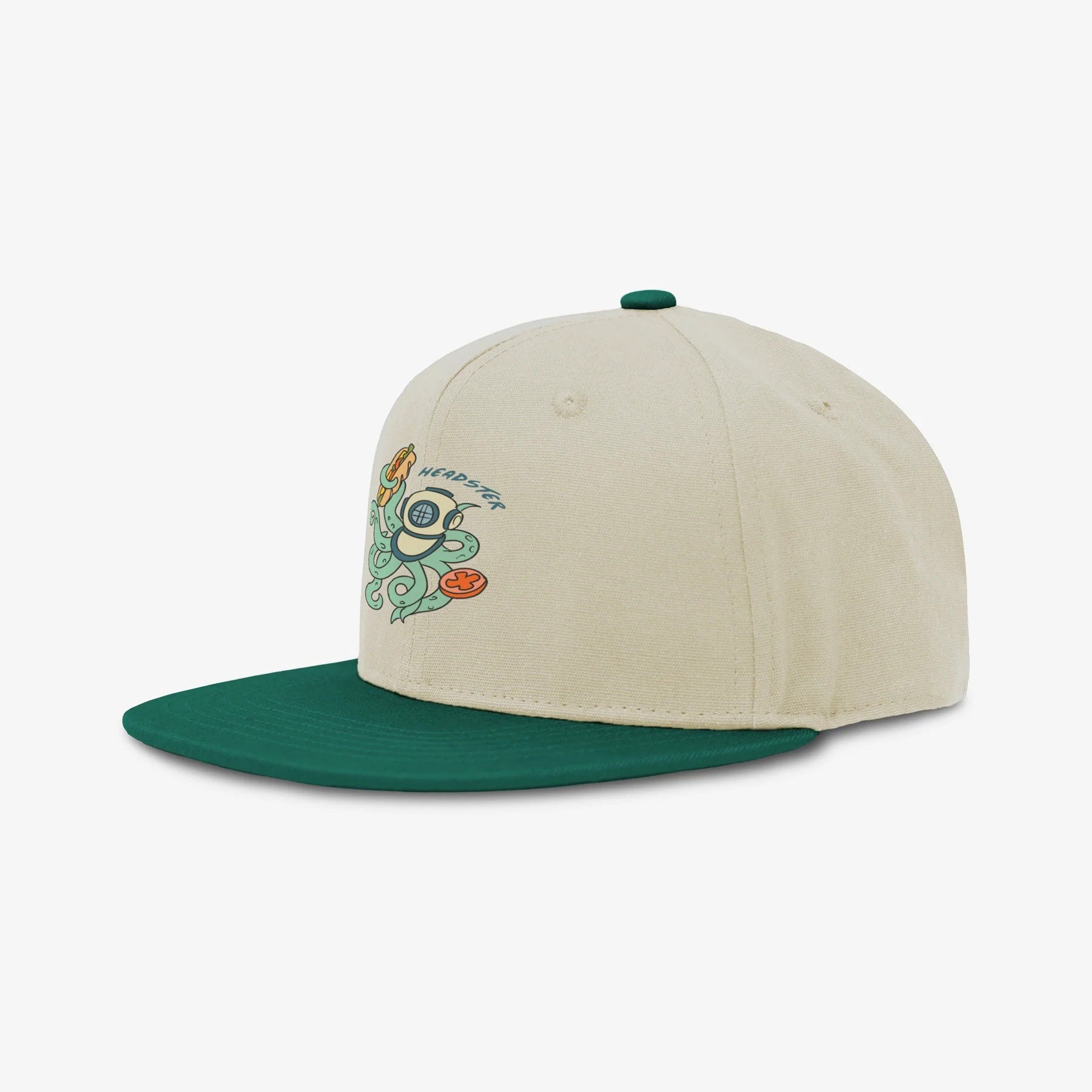 Headster Lunch Kraken Snapback - Pale Beige